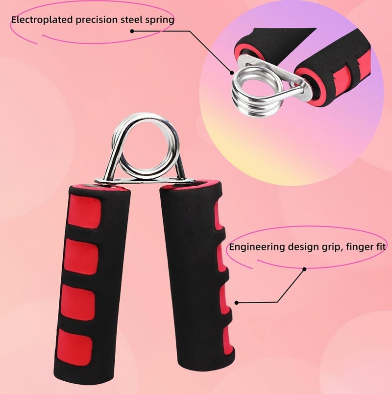 RyanDesign Grip Strengthener Set - 2 Soft Foam Hand Exercisers for Arthritis Relief, Carpal Tunnel & Strength Training | Portable Hand Grip for Men/Women, Home/Office/Travel | Rehab, Tendonitis, Stress Relief - Image 4